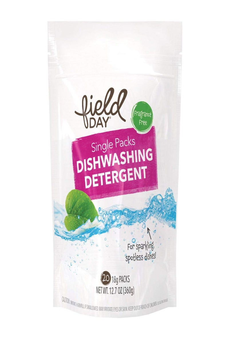 Field Day Single Packs Dishwashing Detergent, 20 Count - Image 1